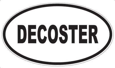 DECOSTER - Oval Sticker
