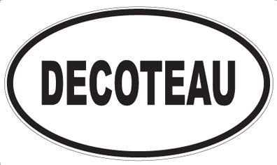 DECOTEAU - Oval Sticker