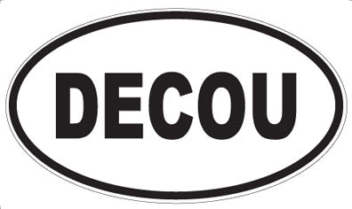 DECOU - Oval Sticker