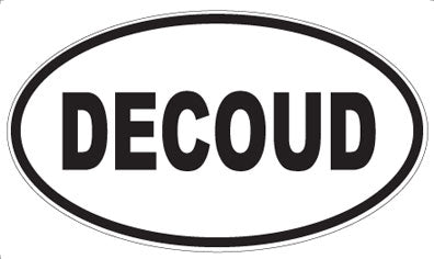 DECOUD - Oval Sticker