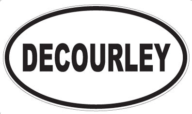 DECOURLEY - Oval Sticker