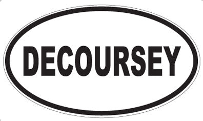 DECOURSEY - Oval Sticker