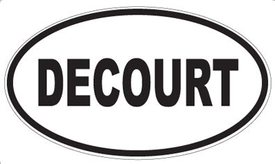 DECOURT - Oval Sticker
