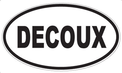 DECOUX - Oval Sticker