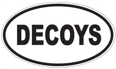 DECOYS - Oval Sticker