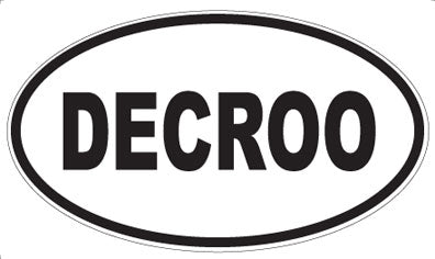 DECROO - Oval Sticker