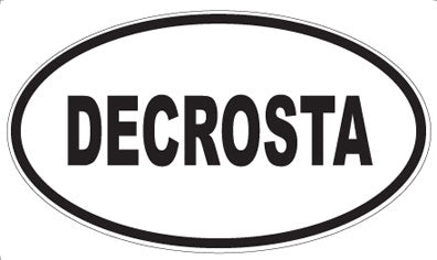 DECROSTA - Oval Sticker