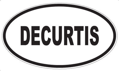 DECURTIS - Oval Sticker