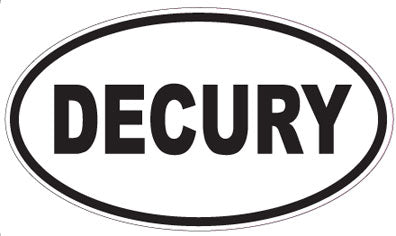 DECURY - Oval Sticker