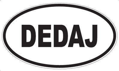 DEDAJ - Oval Sticker
