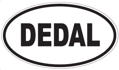 DEDAL - Oval Sticker