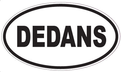 DEDANS - Oval Sticker