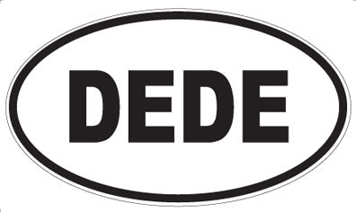 DEDE - Oval Sticker