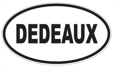 DEDEAUX - Oval Sticker