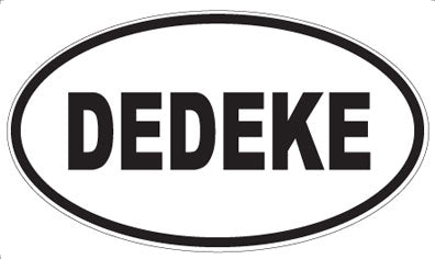 DEDEKE - Oval Sticker