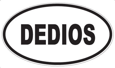DEDIOS - Oval Sticker