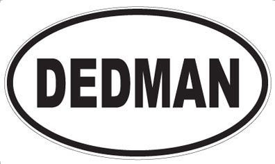 DEDMAN - Oval Sticker
