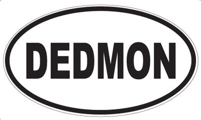 DEDMON - Oval Sticker