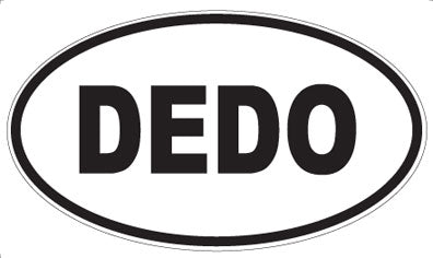 DEDO - Oval Sticker