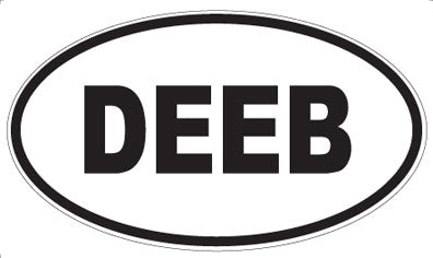 DEEB - Oval Sticker