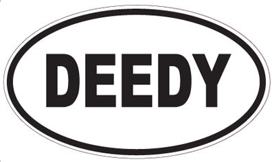 DEEDY - Oval Magnet