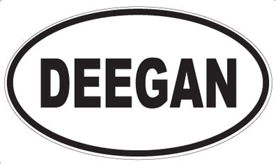 DEEGAN - Oval Sticker
