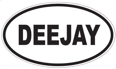 DEEJAY - Oval Sticker