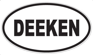 DEEKEN - Oval Sticker
