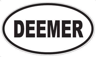 DEEMER - Oval Sticker