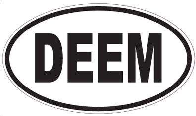 DEEM - Oval Sticker