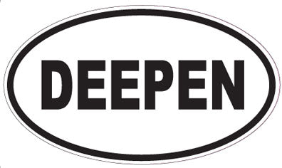 DEEPEN - Oval Sticker