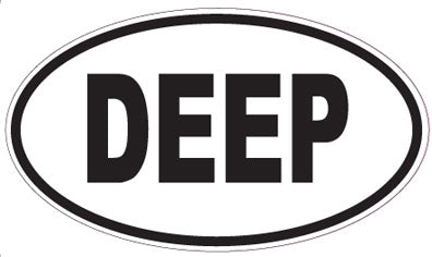 DEEP - Oval Sticker
