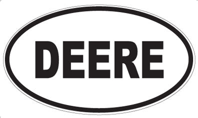 DEERE - Oval Sticker