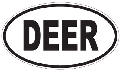 DEER - Oval Sticker