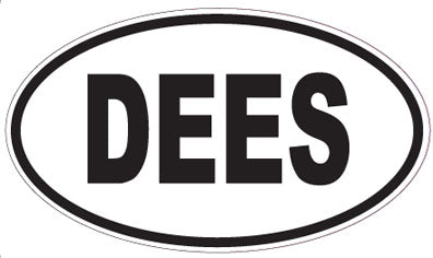 DEES - Oval Sticker