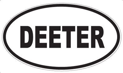 DEETER - Oval Sticker