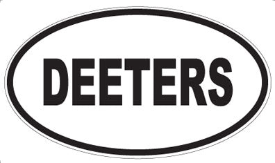 DEETERS - Oval Sticker