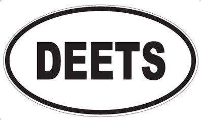 DEETS - Oval Sticker