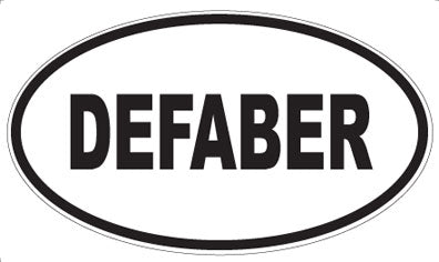 DEFABER - Oval Sticker