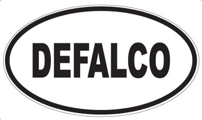 DEFALCO - Oval Sticker