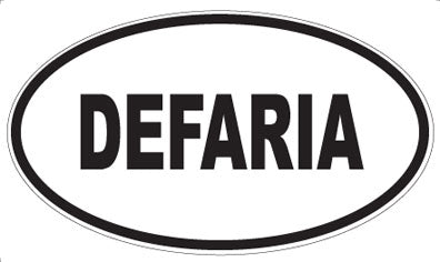 DEFARIA - Oval Sticker