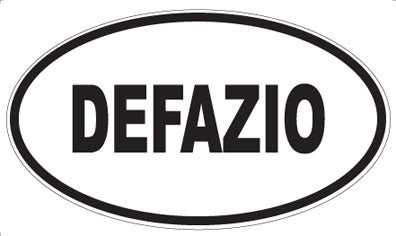 DEFAZIO - Oval Sticker