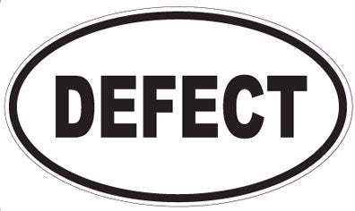 DEFECT - Oval Sticker