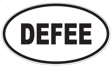 DEFEE - Oval Sticker