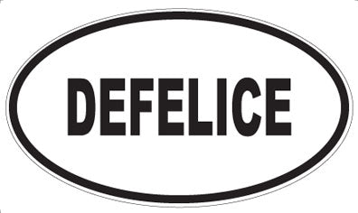 DEFELICE - Oval Sticker
