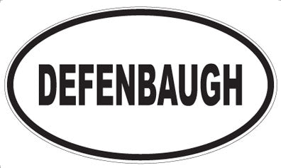 DEFENBAUGH - Oval Sticker