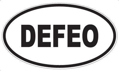 DEFEO - Oval Sticker