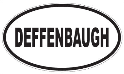 DEFFENBAUGH - Oval Sticker