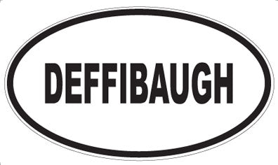 DEFFIBAUGH - Oval Sticker