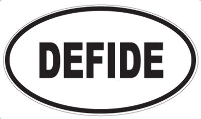 DEFIDE - Oval Sticker